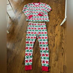 Hanna Andersson Adult Holiday Long John Pajamas size XXL Disney Mickey Mouse